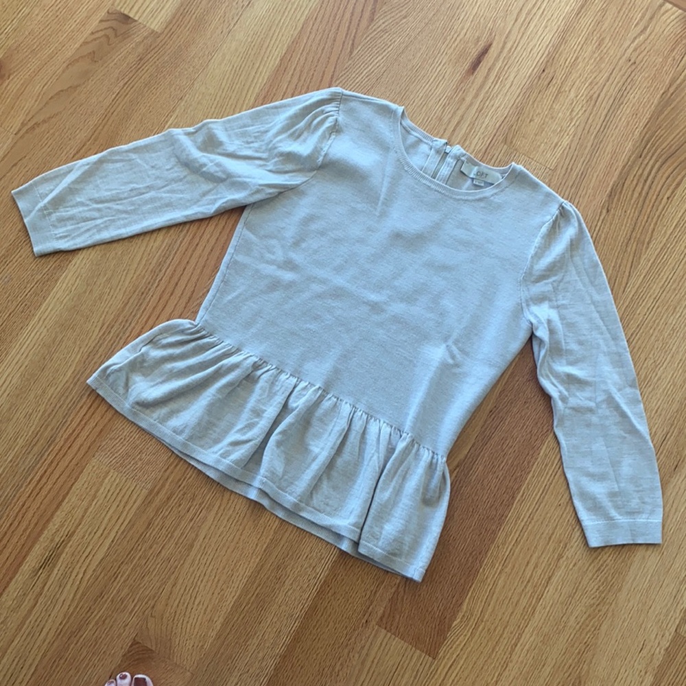 Loft peplum sweater size medium